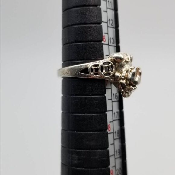 Year of the‎ dragon Chinese heritage sterling silver ring! Rare size 7 R121 - Picture 1 of 4
